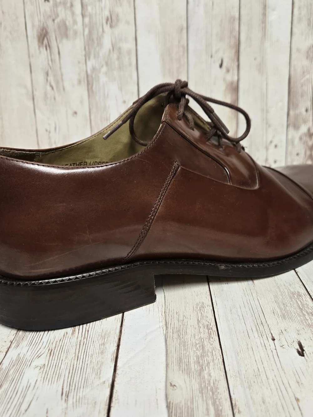 Stacy Adams Brown Leather Cap Toe Oxford Dress Shoes Men’s 12M
